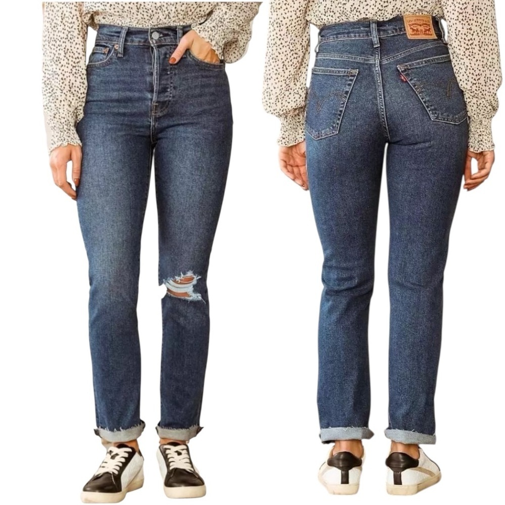 Levi’s Wedgie Straight Jean High Waist W25 Distressed